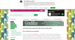 Desktop Screenshot of gratis-malvorlagen.de